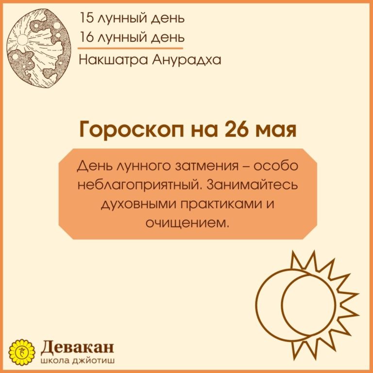 гороскоп на сегодня 26 мая 2021
